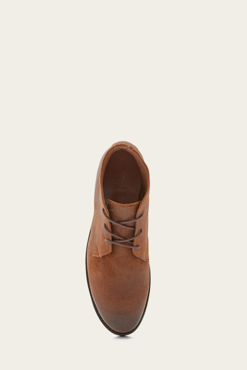 Bowery Chukka Brown Leather Boots for Men - Comfortable & Stylish Casual Shoes for Walking, Work & Everyday Wear