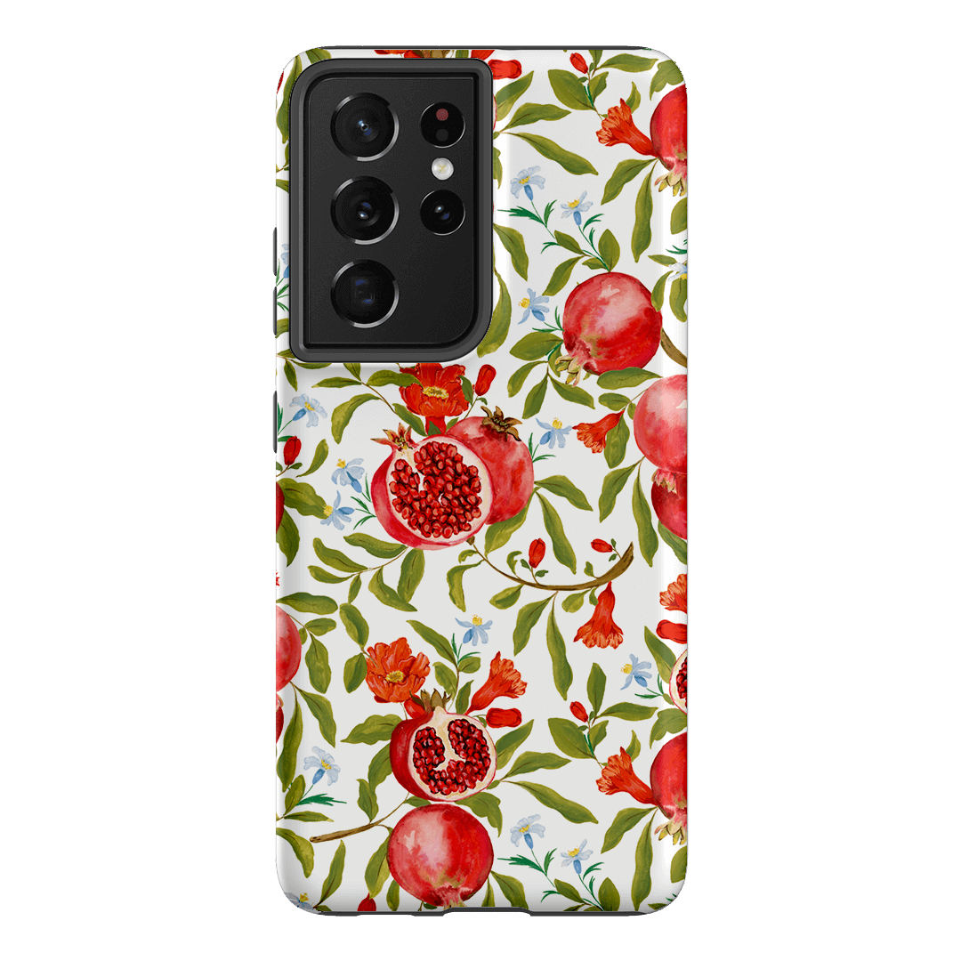 Premium Pomegranate Design Shockproof Phone Case for iPhone 15/14/13/12 Pro Max - Trendy Protective Cover for Everyday Use, Travel & Outdoor Activities