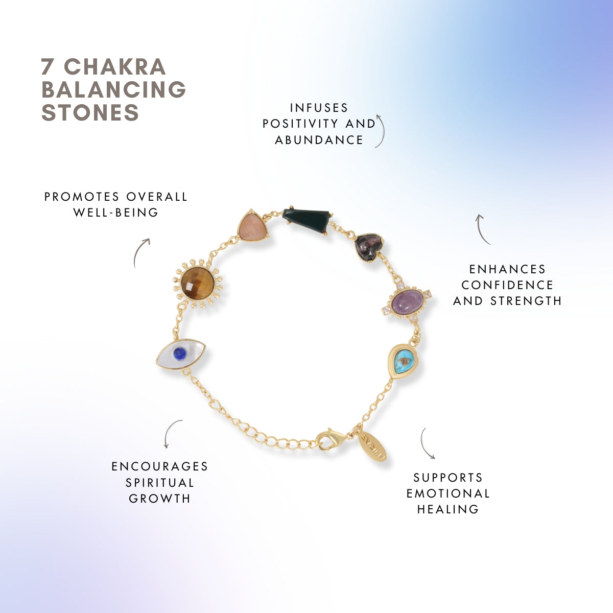 Power Goddess Bracelet - Elegant Adjustable Crystal Beaded Bracelet for Women | Perfect for Yoga, Meditation, and Spiritual Healing