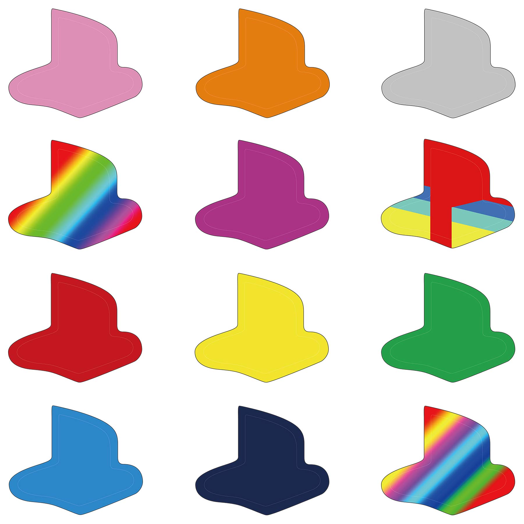 PlayVital PS5 Console Logo Protection Sticker Skin - 9 Colors & 3 Retro Classic Styles, 12PCs - Perfect for Customizing and Protecting Your PS5 Console