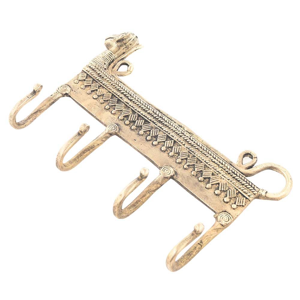 Vintage Tribal Monkey Wall Hooks - Gold Animal Coat Hooks for Kids Room, Bathroom & Entryway - Decorative Brass Key Holder & Backpack Hanger - Durable Wall Mount Home Essentials for Coats, Hats & Accessories (Perfect for Nursery, Bedroom & Hallway Organization)