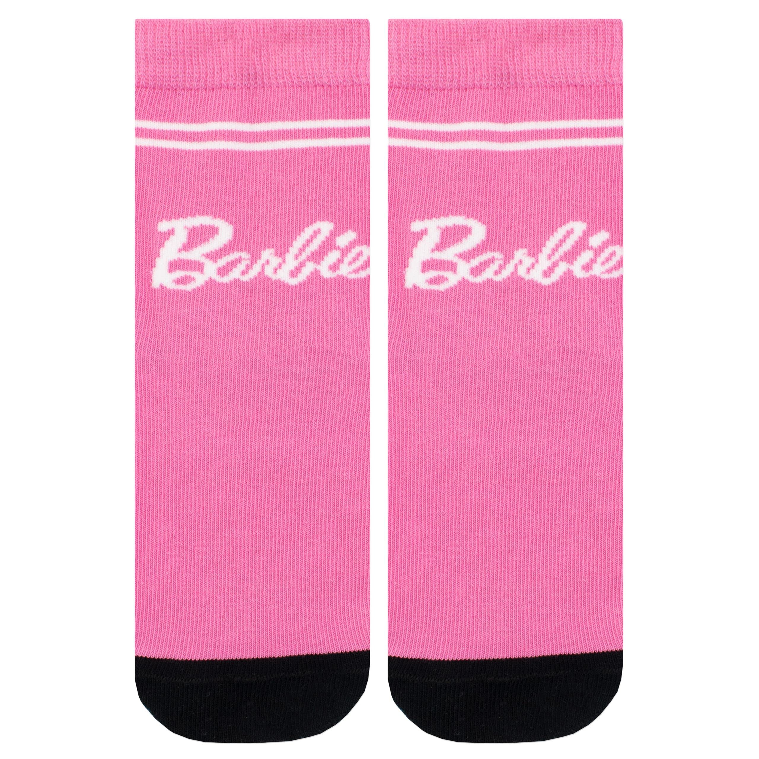 Barbie Girls' Socks - Cute & Comfortable Cotton Ankle Socks for Toddlers & Kids - Perfect for School, Playtime & Everyday Wear