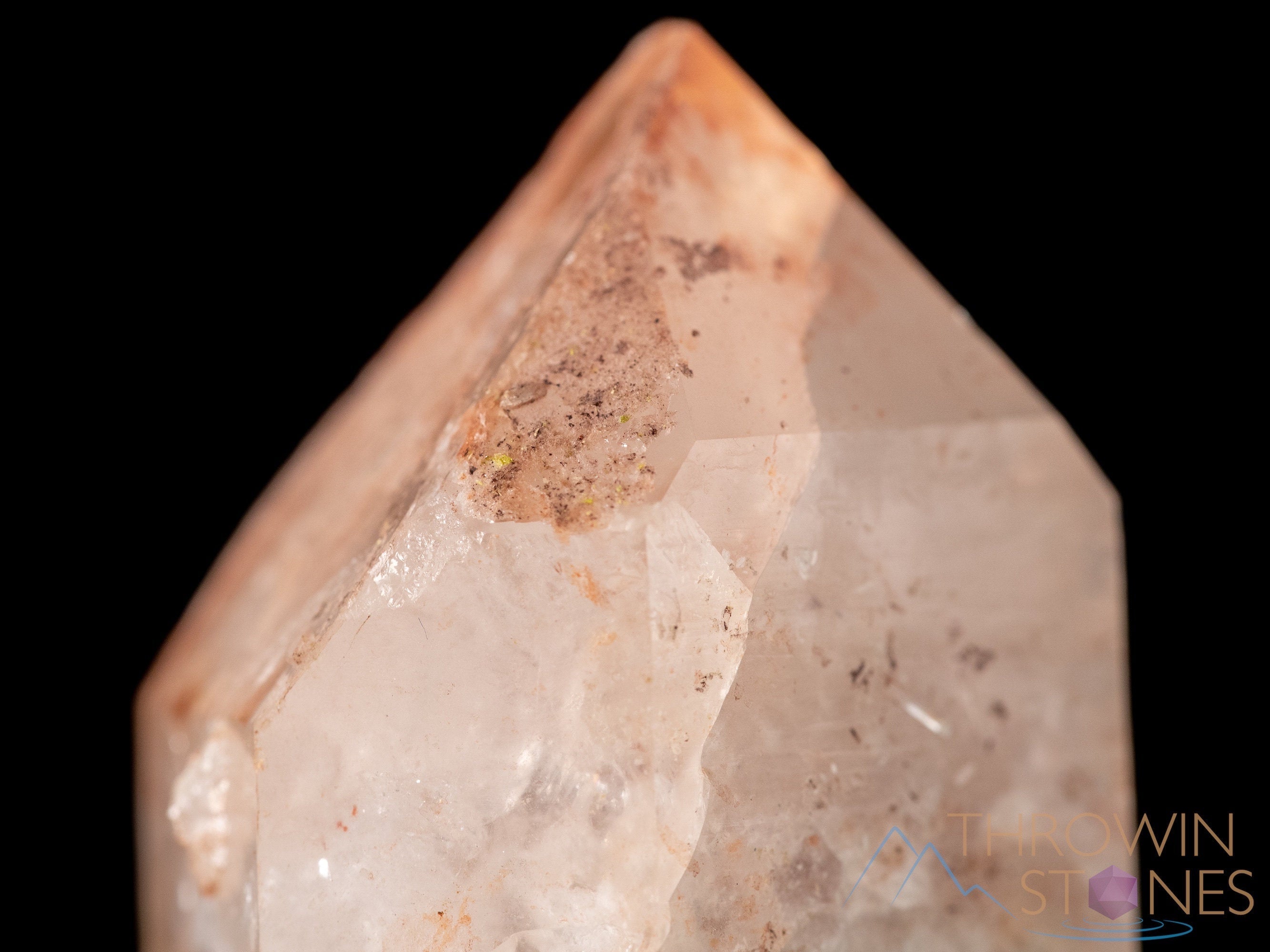 Natural MESSINA QUARTZ Raw Crystal with Hematite & Kaolinite | Healing Stones Collection | Unique Housewarming Gift & Spiritual Home Decor (39209) | Perfect for Meditation, Energy Cleansing & Office Desk Decor