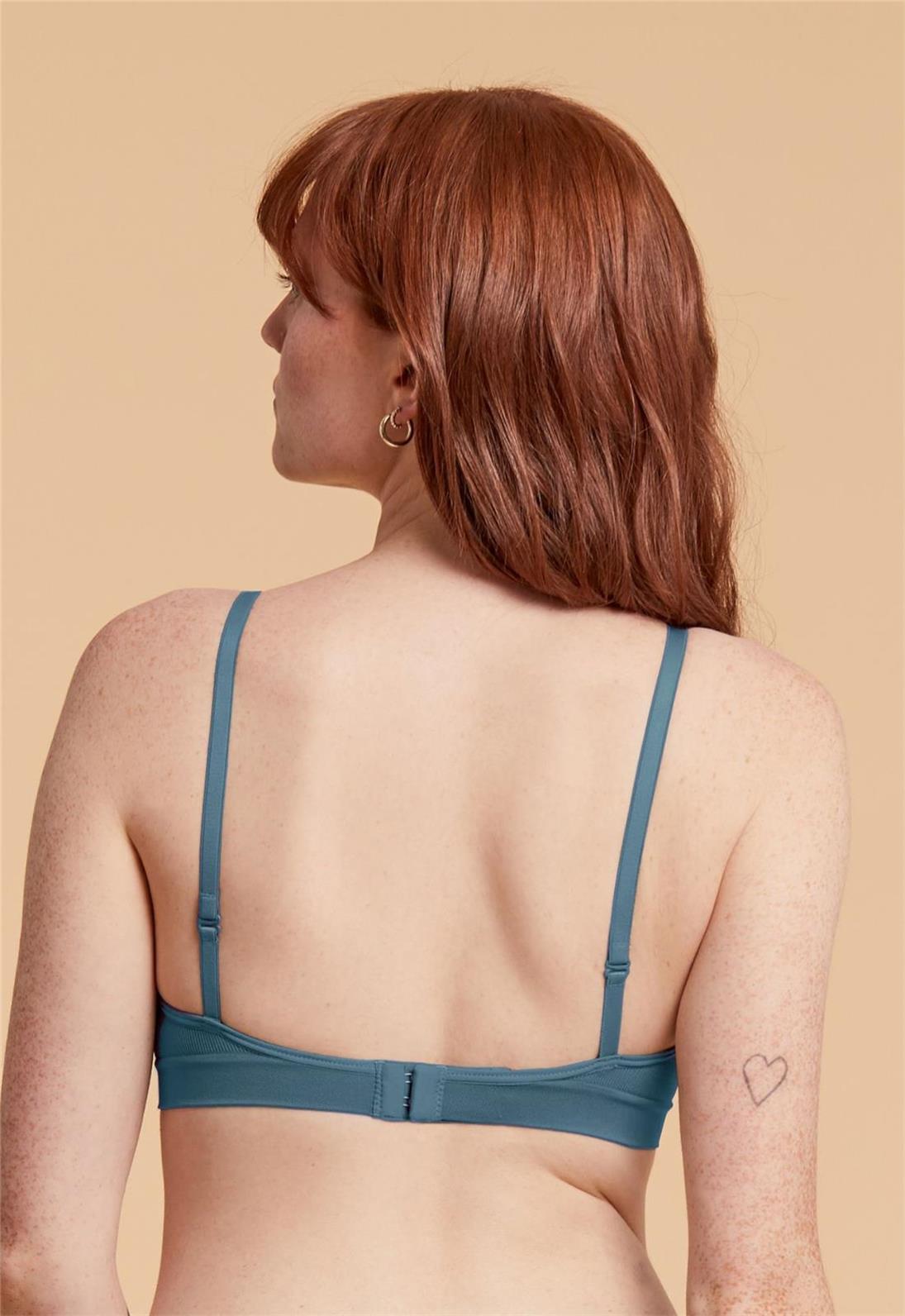Nana Bra Ocean - Comfortable Seamless Bralette for Women, Wireless Soft Support, Breathable Lace Trim - Perfect for Yoga, Sleep, and Everyday Wear