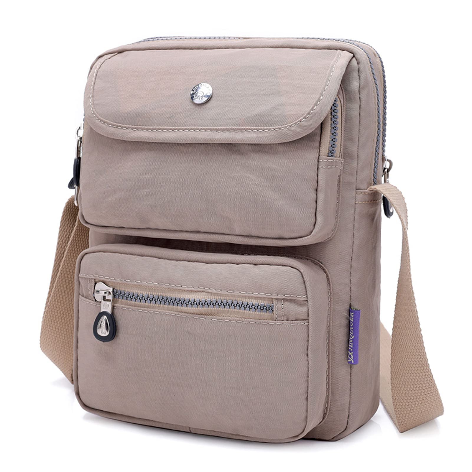 KARRESLY Women's Waterproof Crossbody Bag - Small Nylon Shoulder Purse with Multiple Pockets for Everyday Use, Travel & Shopping