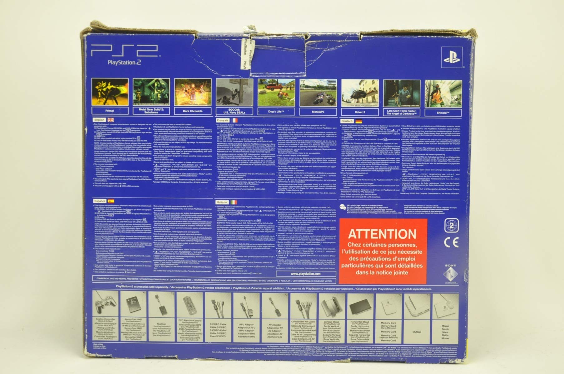 Sony PlayStation 2 Console - Classic Gaming System with DualShock Controller | Perfect for Retro Gaming, Collectors & Nostalgic Entertainment