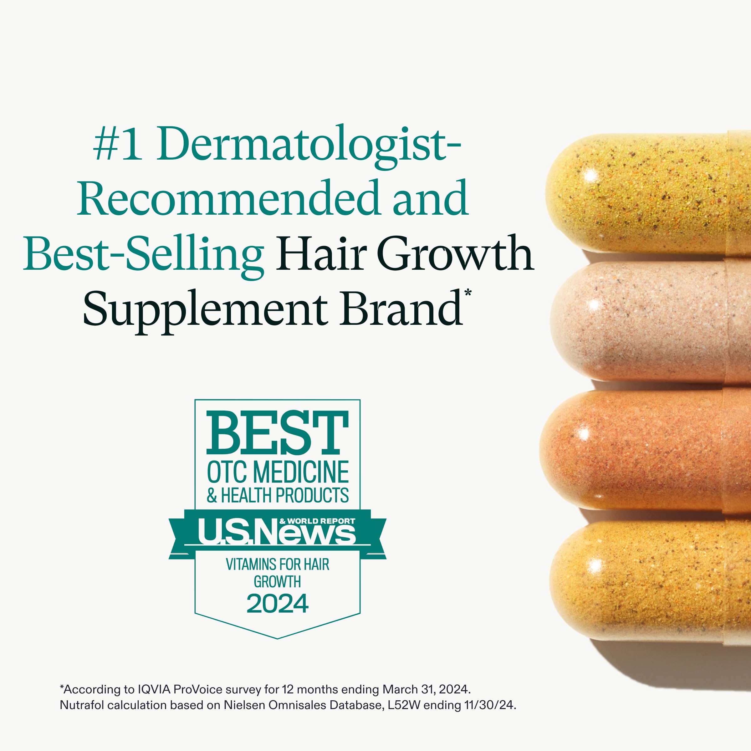 Nutrafol Women's Balance Hair Growth Supplements for Women 45+ | Clinically Proven to Support Thicker Hair & Scalp Coverage | Dermatologist Recommended Hair Vitamin | 1 Month Supply | Perfect for Menopause & Age-Related Hair Thinning