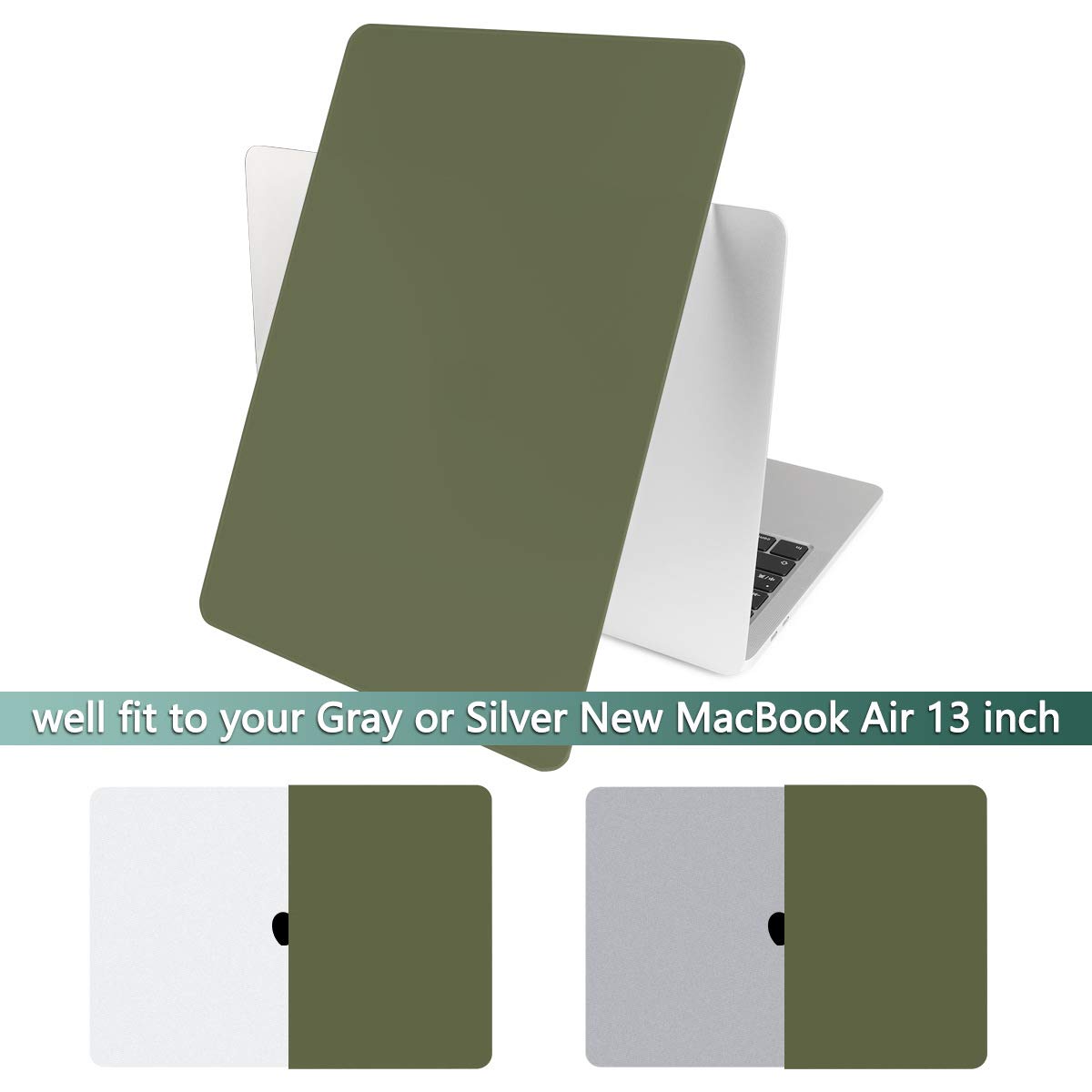 Batianda MacBook Air 13 Inch Case 2020-2022 Models (A2337 M1/A2179/A1932) - Soft Touch Hard Shell Protective Cover with Keyboard Protector for MacBook Air 13