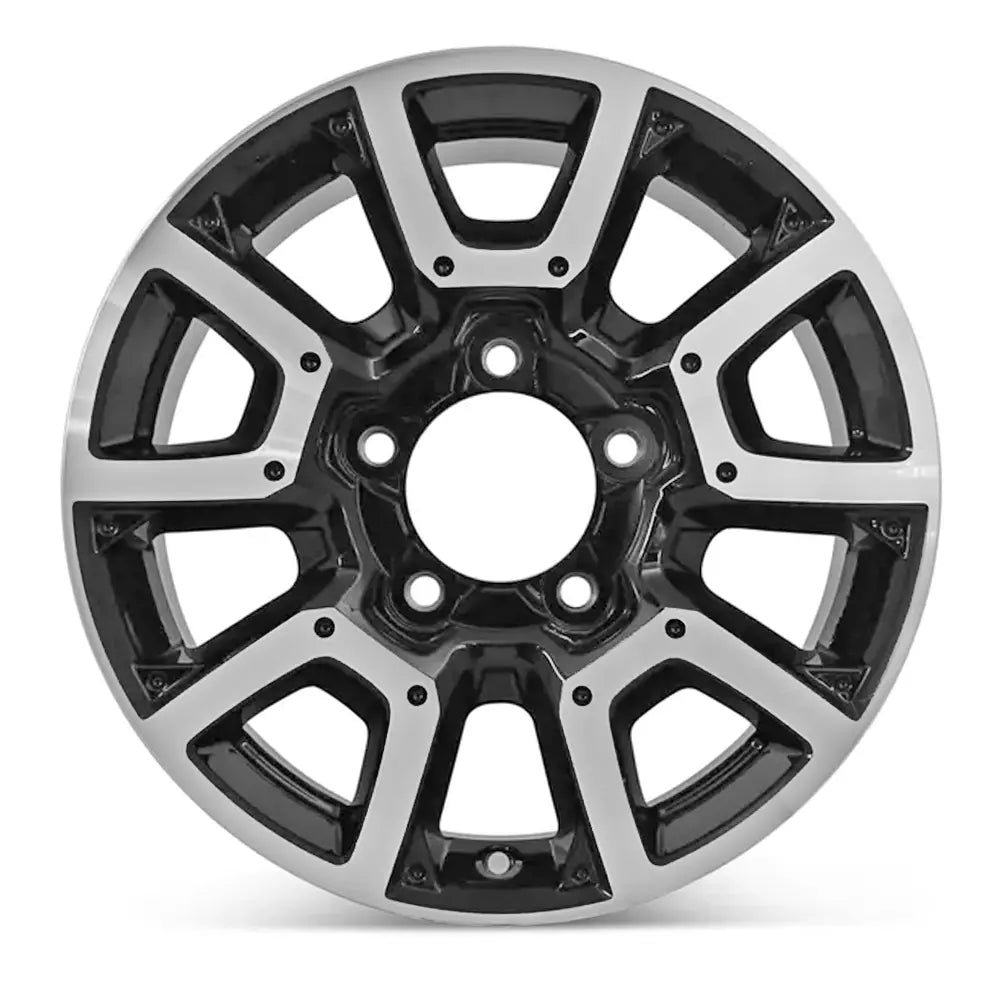 18 Inch Toyota Tundra Replacement Wheel - Machined Black Replica Rim 75157 426110C170 - Perfect for Off-Roading, Truck Upgrades & Custom Builds