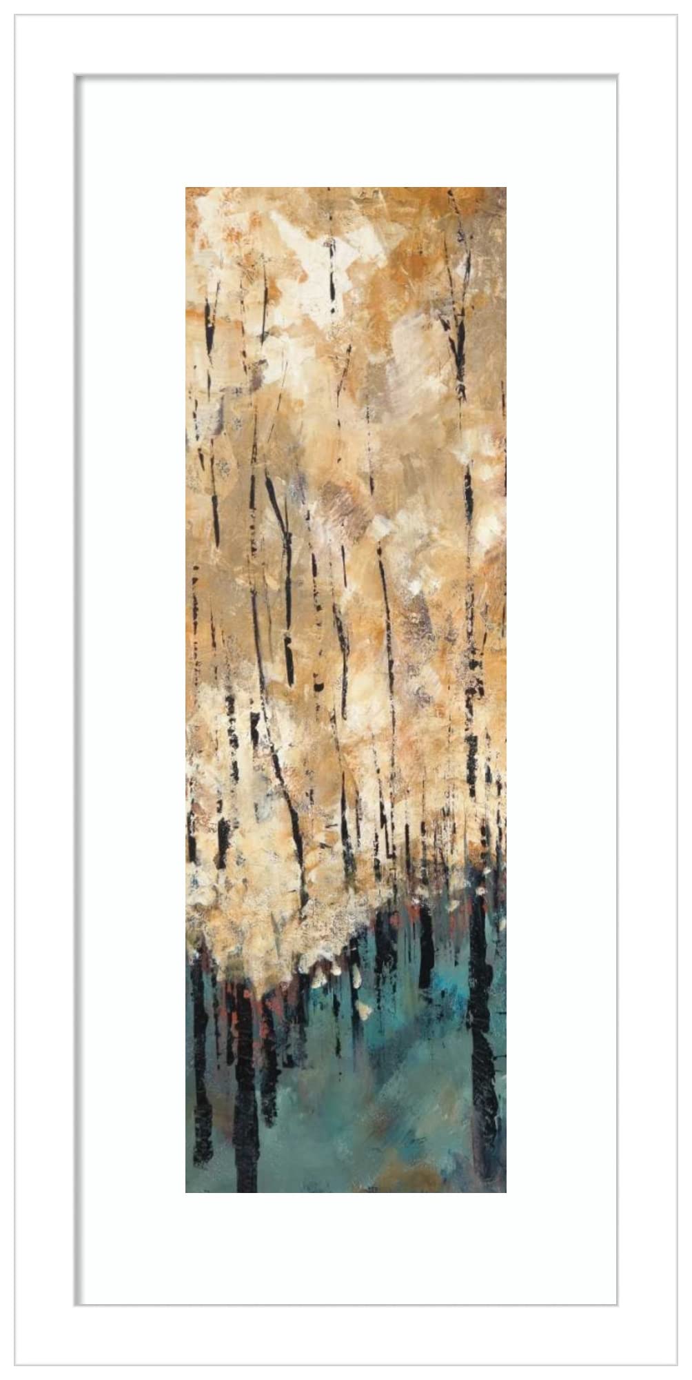 Amanti Art Wood Framed Wall Art Print - Nature's Abundance I by Luis Solis - 9x17 Inches - Svelte White Frame - X-Small - Perfect for Living Room, Bedroom & Office Decor