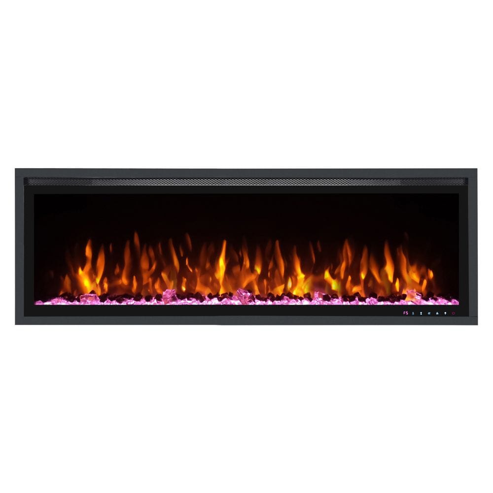 Huntington Sparkling Series Built-In/Wall Mounted Electric Fireplace - Modern Indoor Heating Solution for Living Room, Bedroom & Office