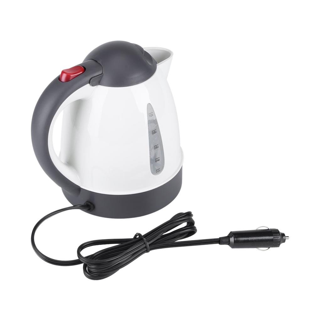 12V Electric Car Kettle - 1000mL Portable Water Boiler & Heater for Tea, Coffee - Fast Boiling with Auto Shut-off - Perfect for Travel, Camping, Road Trips & Office Use