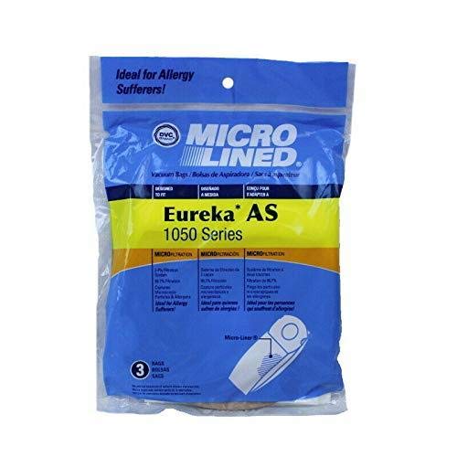 DVC Eureka Style AS 1050 Micro Allergen Vacuum Cleaner Bags - 150 Pack | Made in USA | HEPA Filtration for Dust Mites, Pet Dander & Allergens | Compatible with Eureka, Dirt Devil & Other Vacuums | Perfect for Allergy Sufferers & Pet Owners