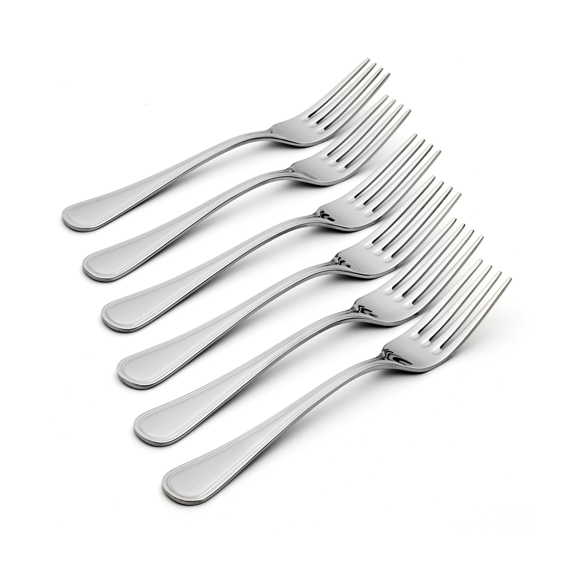 Premium Stainless Steel Infuse Salad Forks - Set of 6 - Elegant Dinnerware for Restaurants, Catering & Home Entertaining