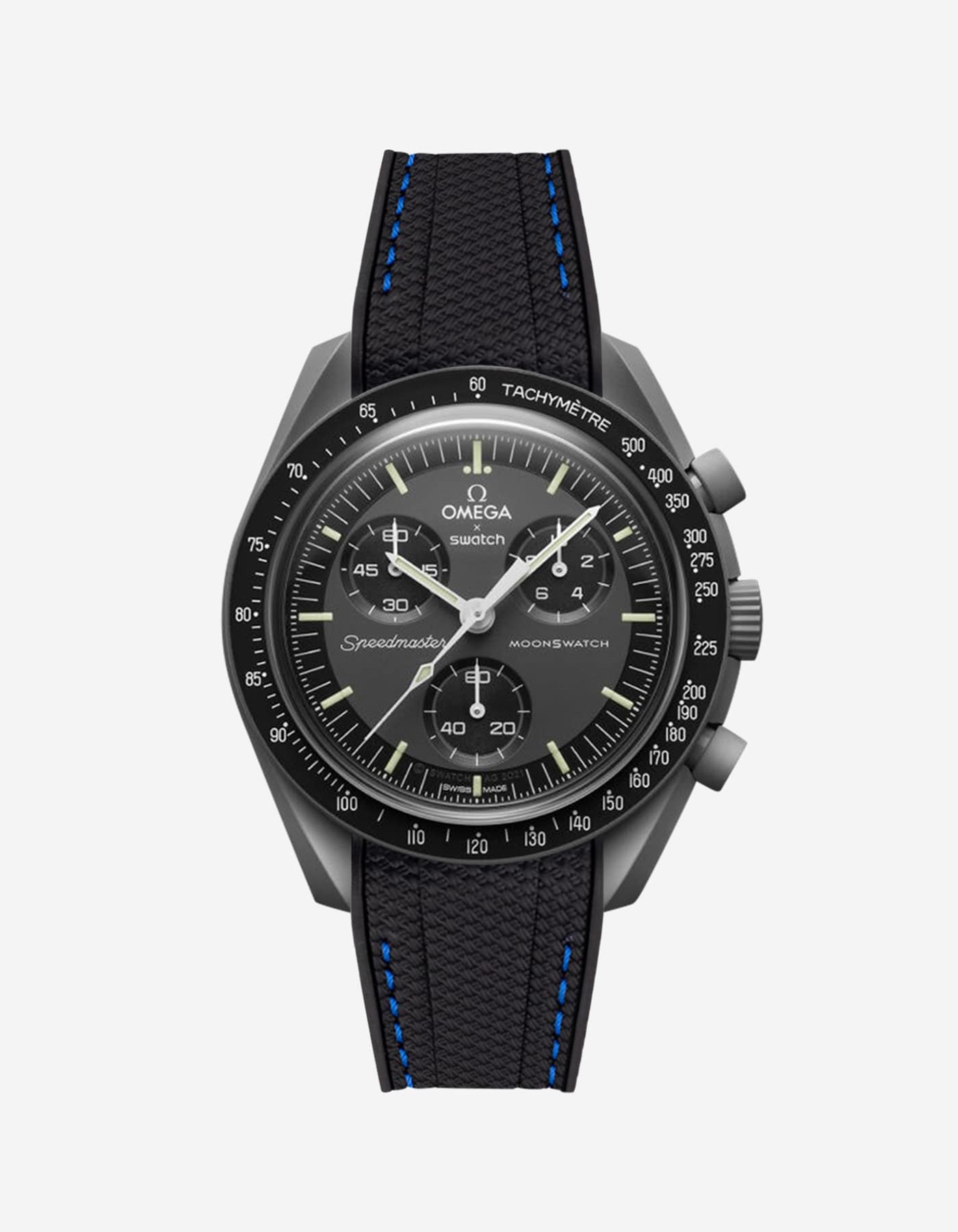 Omega X Swatch MoonSwatch Mission to Mercury Replacement Rubber Strap - Durable & Comfortable Watch Band for Everyday Wear, Sports & Outdoor Activities