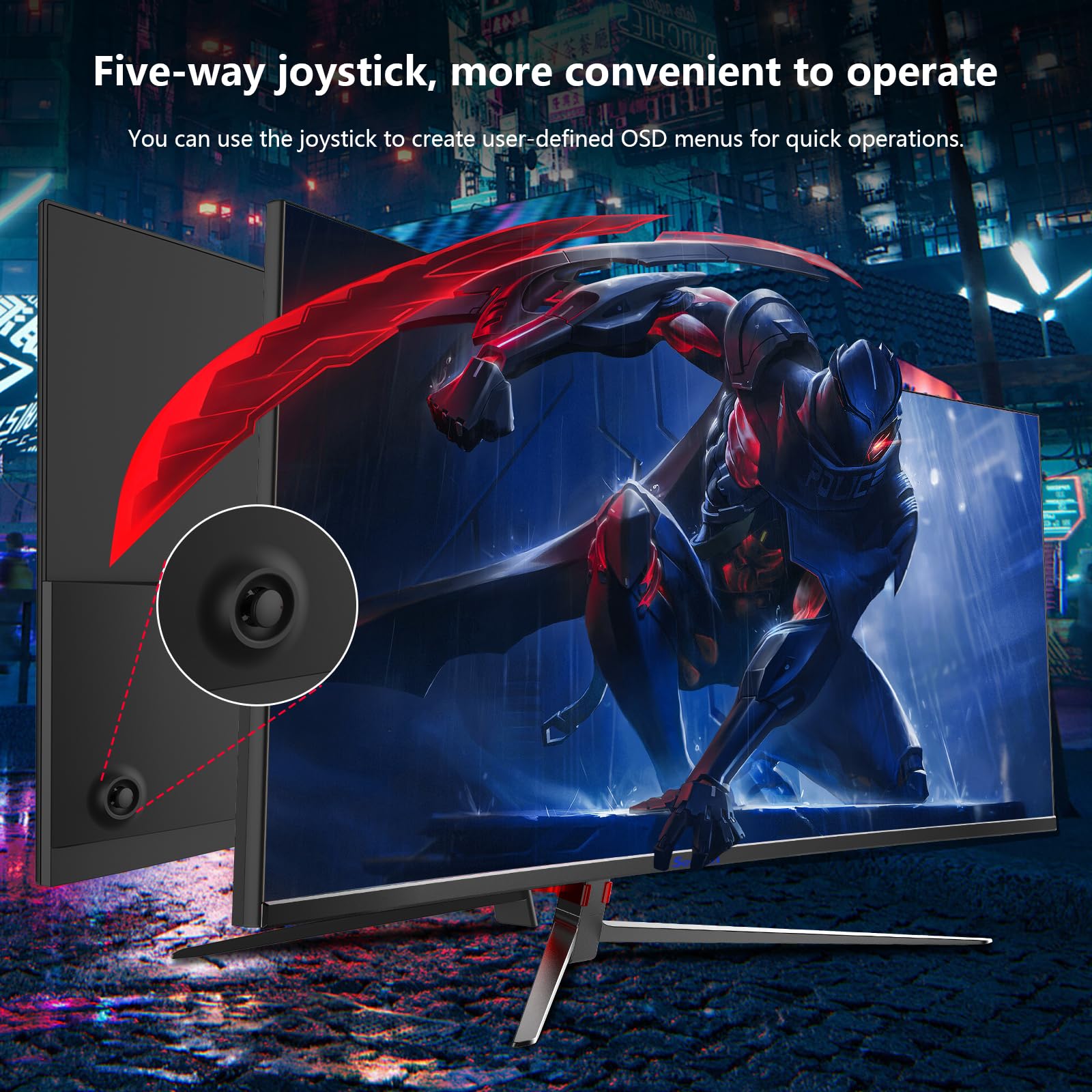 27 inch Curved Gaming Monitor 180Hz Full HD 1080P 1800R LED Computer Display with FreeSync & Eye-Care Technology, VESA Mount, DP/HDMI Ports, IPS Panel - Perfect for Esports, Home Office & Multimedia Entertainment