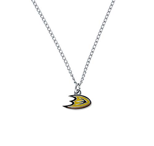 Aminco NHL Anaheim Ducks Logo Stainless Steel Jewelry Set - Necklace, Bracelet & Earrings Gift Bundle for Hockey Fans | Perfect for Game Day, Birthday Gifts & Sports Collectors