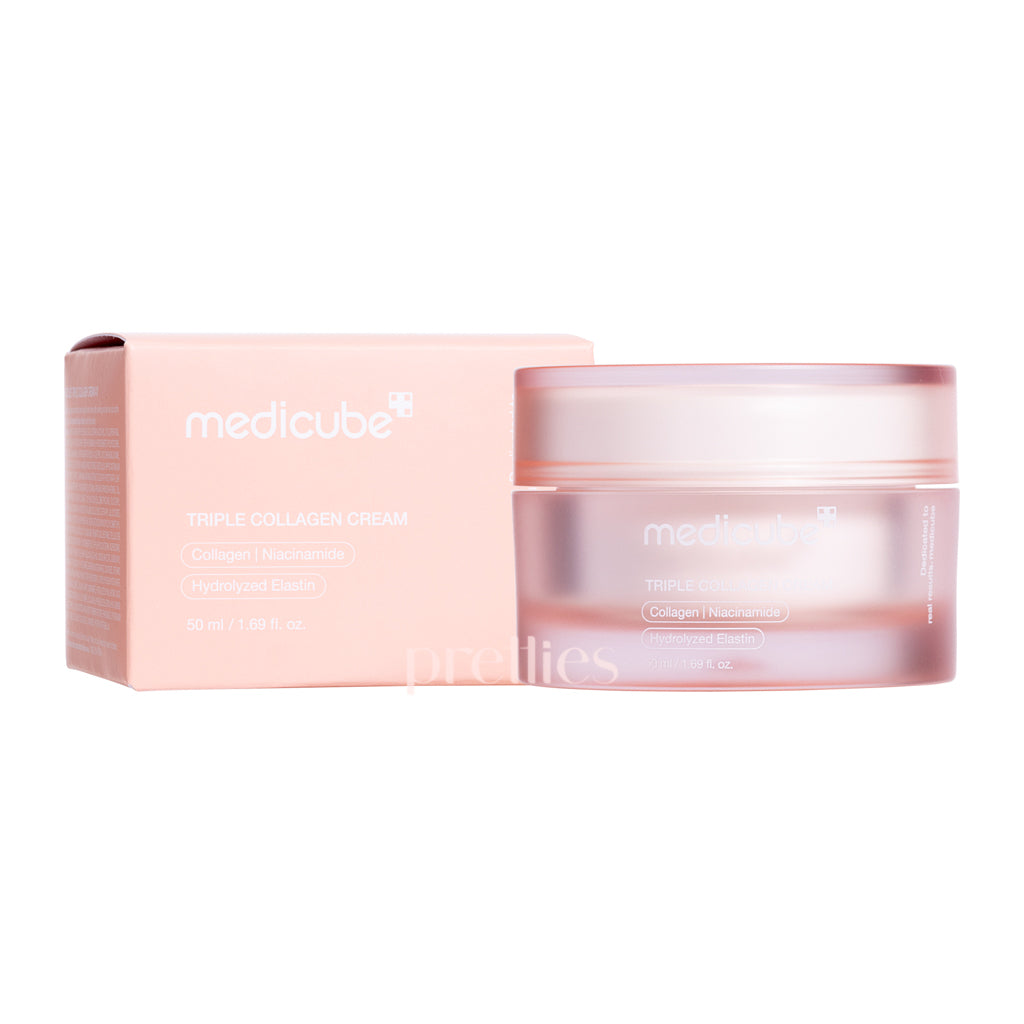 Medicube Triple Collagen Cream 4.0 - 50ml Anti-Aging Face Moisturizer for Wrinkles & Firming - Hydrating Skin Care for Dry & Sensitive Skin - Day & Night Cream for Women & Men - Perfect for Daily Skincare Routine & Travel