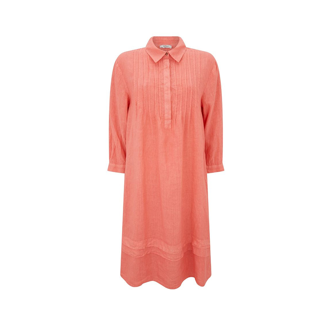 Linen Shirt Collar Midi Dress for Women - Summer Casual Flowy Dress with Pockets - Perfect for Beach, Vacation and Everyday Wear