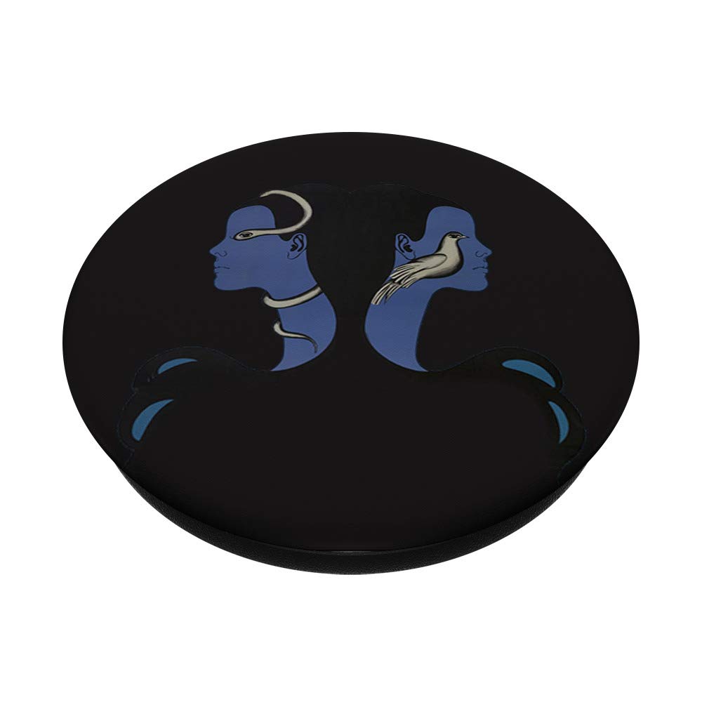 Twin Girls PopSockets Phone Grip & Stand - Expandable Phone Holder for iPhone, Samsung & Tablets - Perfect for School, Travel & Selfies