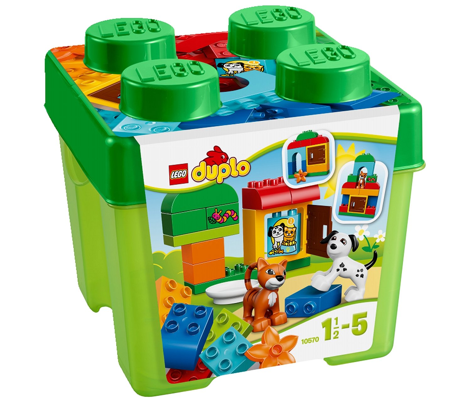 LEGO DUPLO Creative Play 10570 All-in-One Gift Set - 120 Pieces Building Blocks for Toddlers, Preschool Learning Toys, STEM Educational Construction Kit - Perfect for Birthday Gifts & Early Childhood Development Playtime