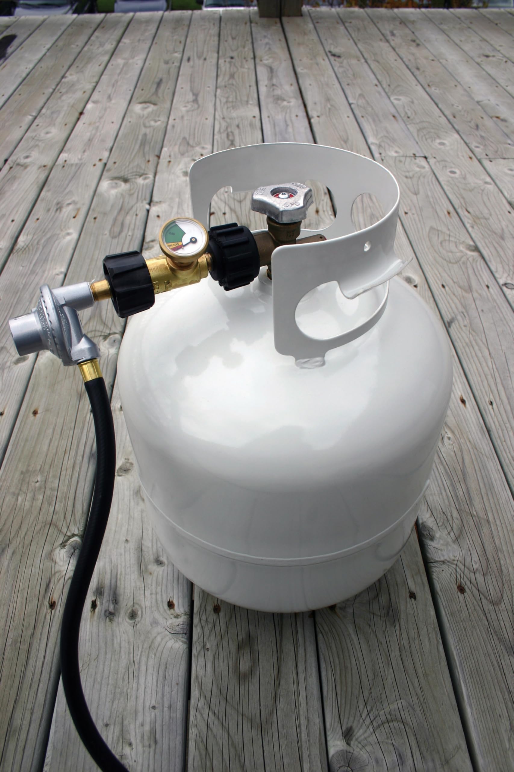 GrillPro 80064 Propane Tank Level Indicator - Accurate Gas Gauge for QCC1 Liquid Propane Grill Tanks - Perfect for Outdoor BBQ, Camping & Tailgating