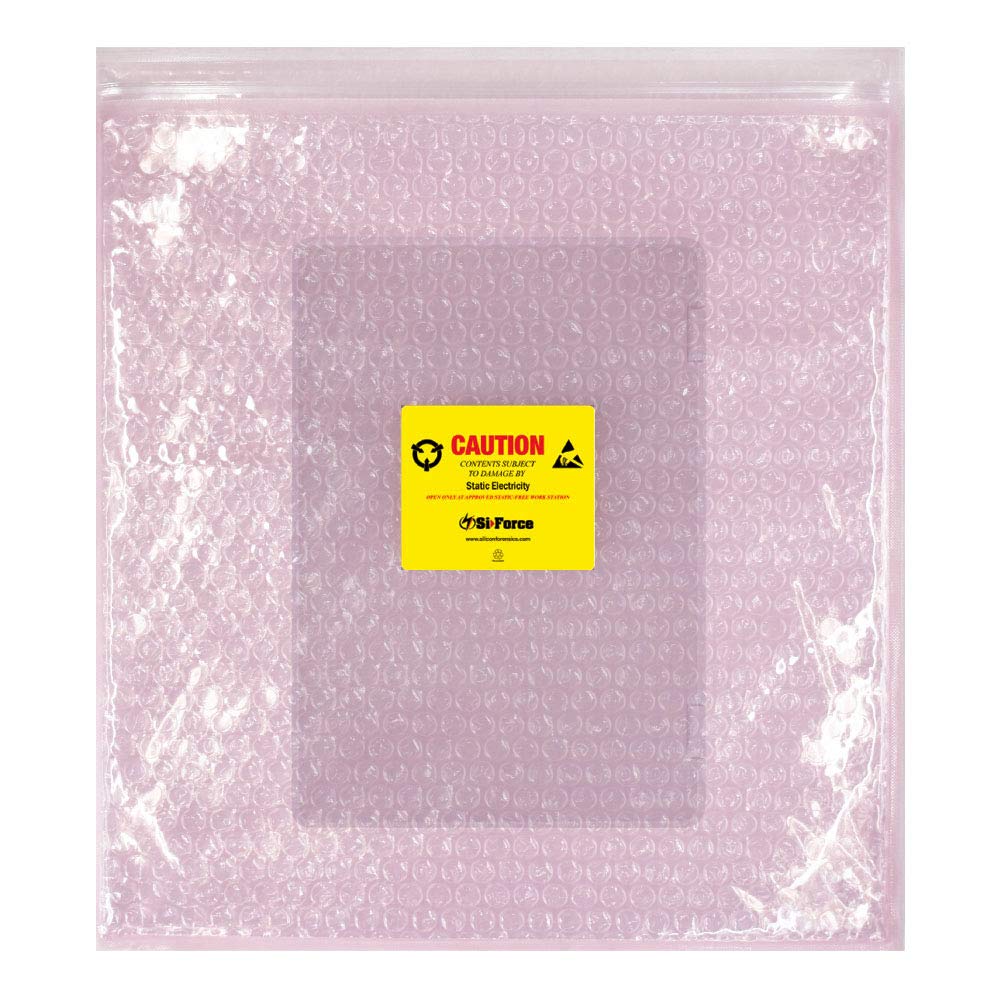Anti Static Bubble Bags - XX-Large Resealable Static Shielding Bags (60 Pack, Pink) for Sensitive Electronic Components Storage & Shipping - Perfect for Circuit Boards, Computer Parts & Electronic Device Protection