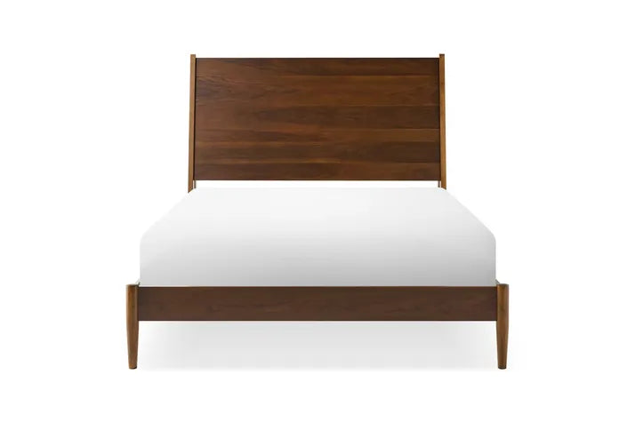 Mackenzie Bed Frame - Queen Size Platform Bed with Wooden Slats, Sturdy & Modern Design for Bedroom - Perfect for Master Bedroom, Guest Room, or Dormitory