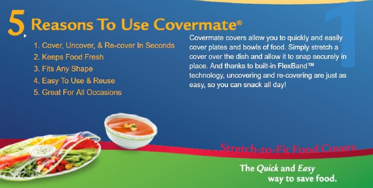 Elastic Stretchable Food Covers - Universal Fit for Bowls, Plates & Containers - Microwave Safe Reusable Food Protector for Freshness - Perfect for Parties, Picnics & Leftovers Storage