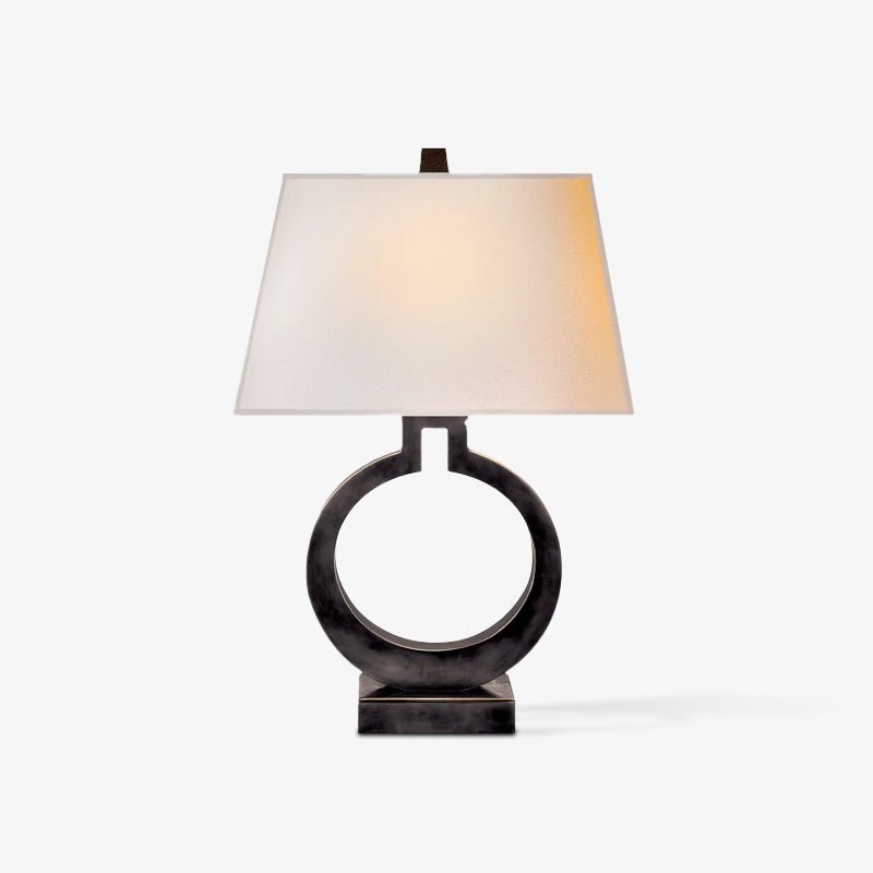 Modern Ring Form Table Lamp - Stylish LED Desk Light for Bedroom, Living Room & Office - Perfect for Reading, Working & Decor