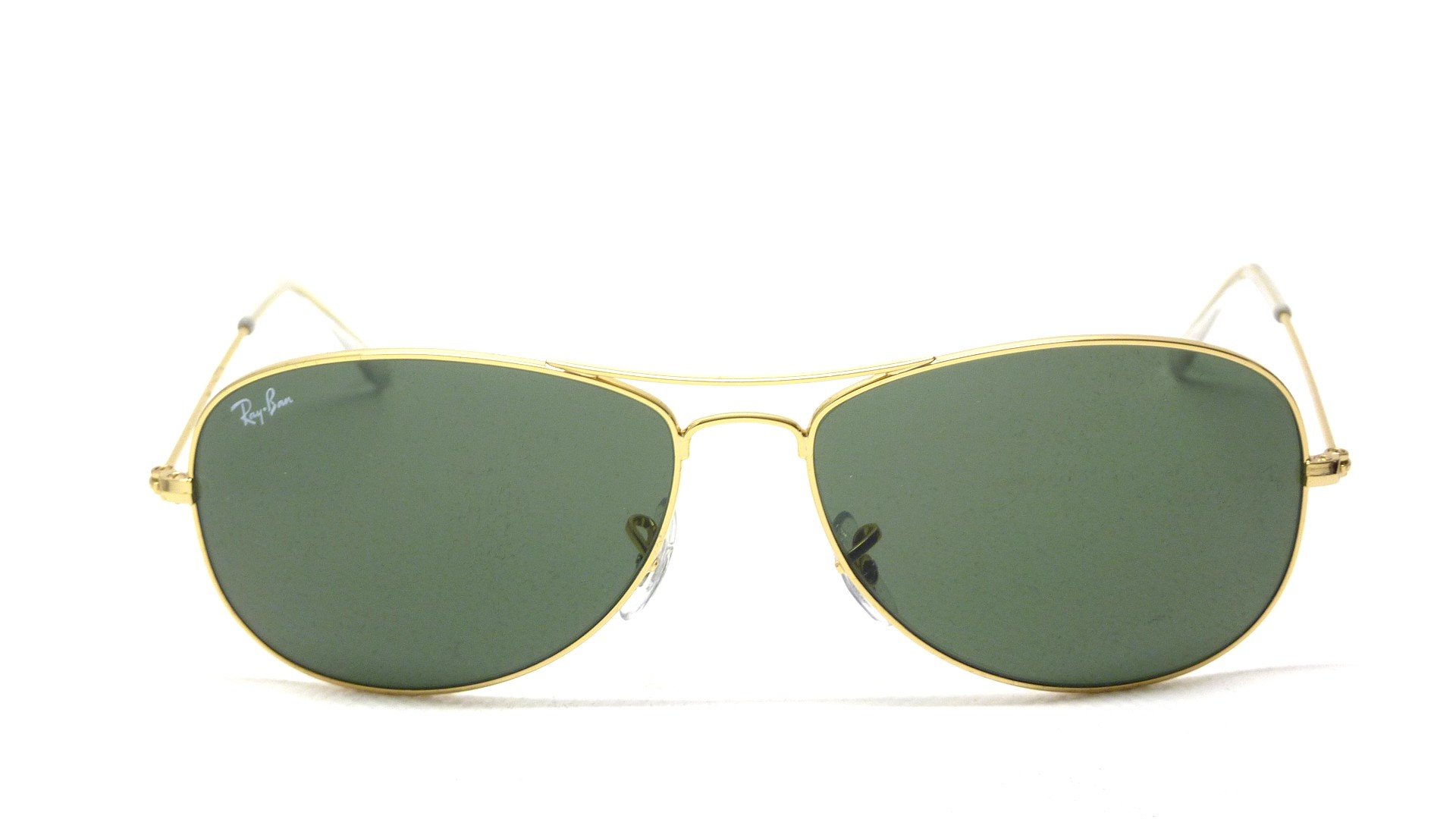Ray-Ban RB3362 Cockpit Sunglasses - Classic Aviator Style, Green Gradient Lenses, 59mm for UV Protection | Perfect for Driving, Outdoor Sports & Fashion Accessories