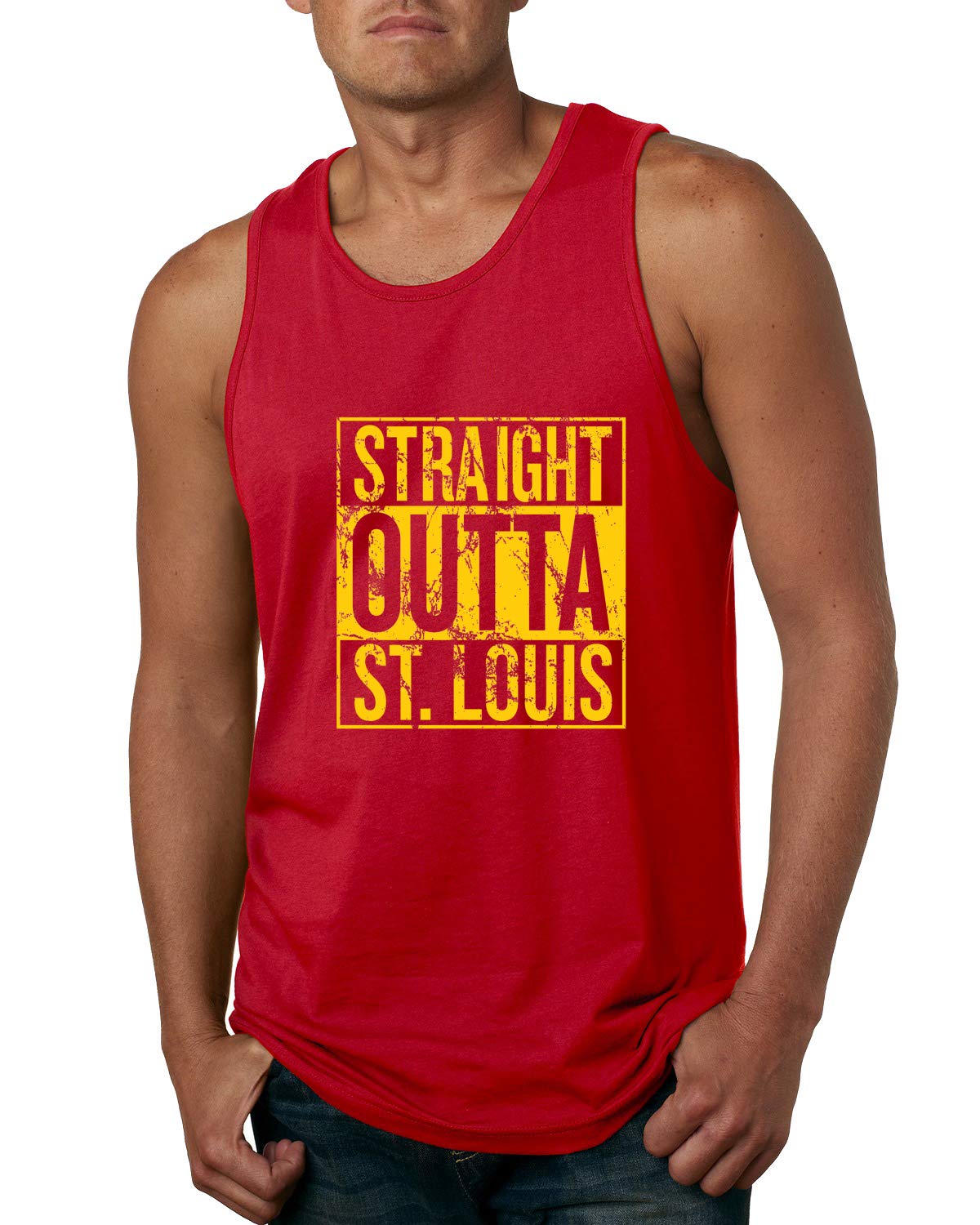 Straight Outta Arizona ARI Fan - Fantasy Baseball Graphic Tank Top for Men | Sports Fan Apparel for Games, Parties & Casual Wear