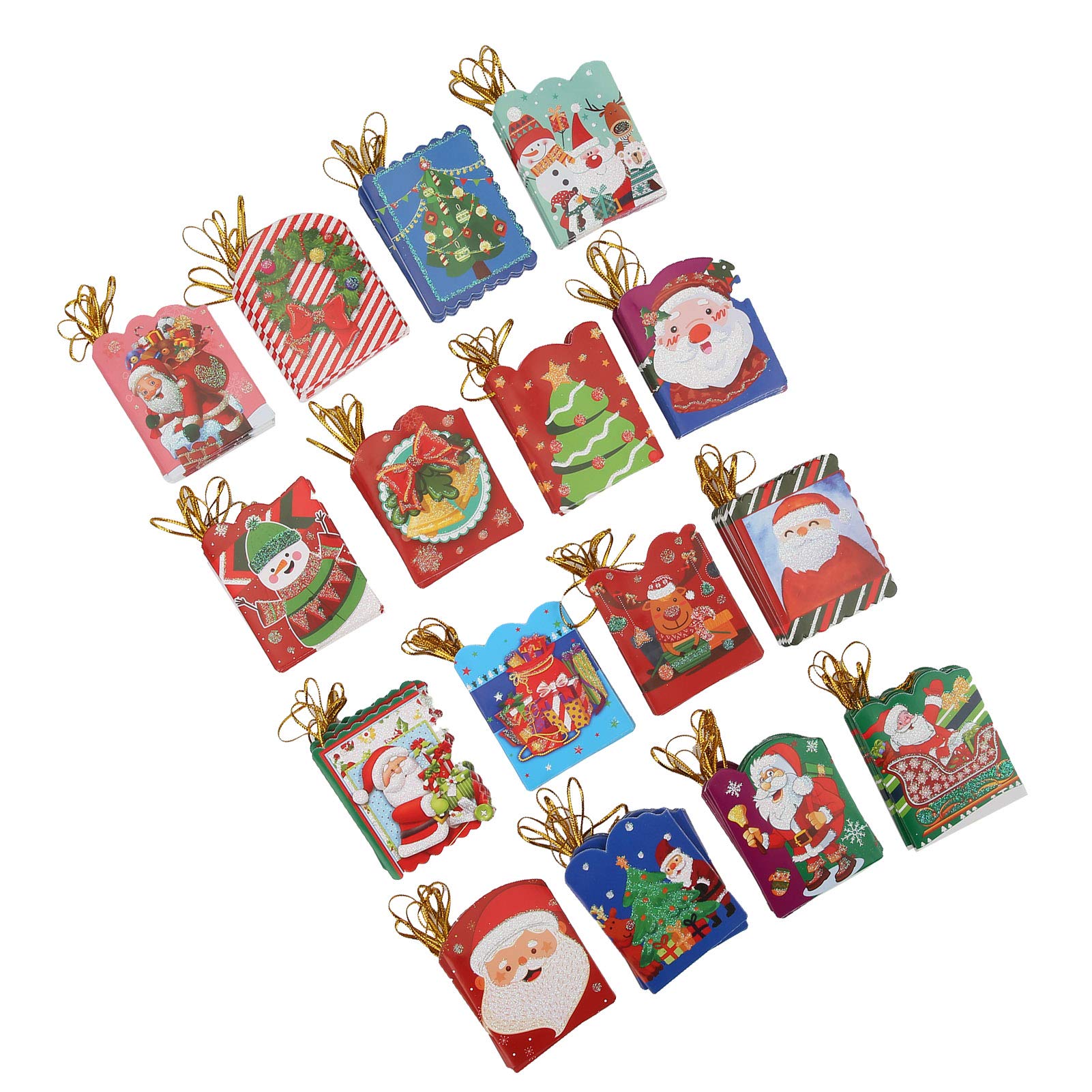 Festive Christmas Greeting Cards - 03 Pack of Double-Sided Holiday Cards for Kids, School & Family - Beautiful Xmas Stationery for Gifts, Decor & Holiday Wishes