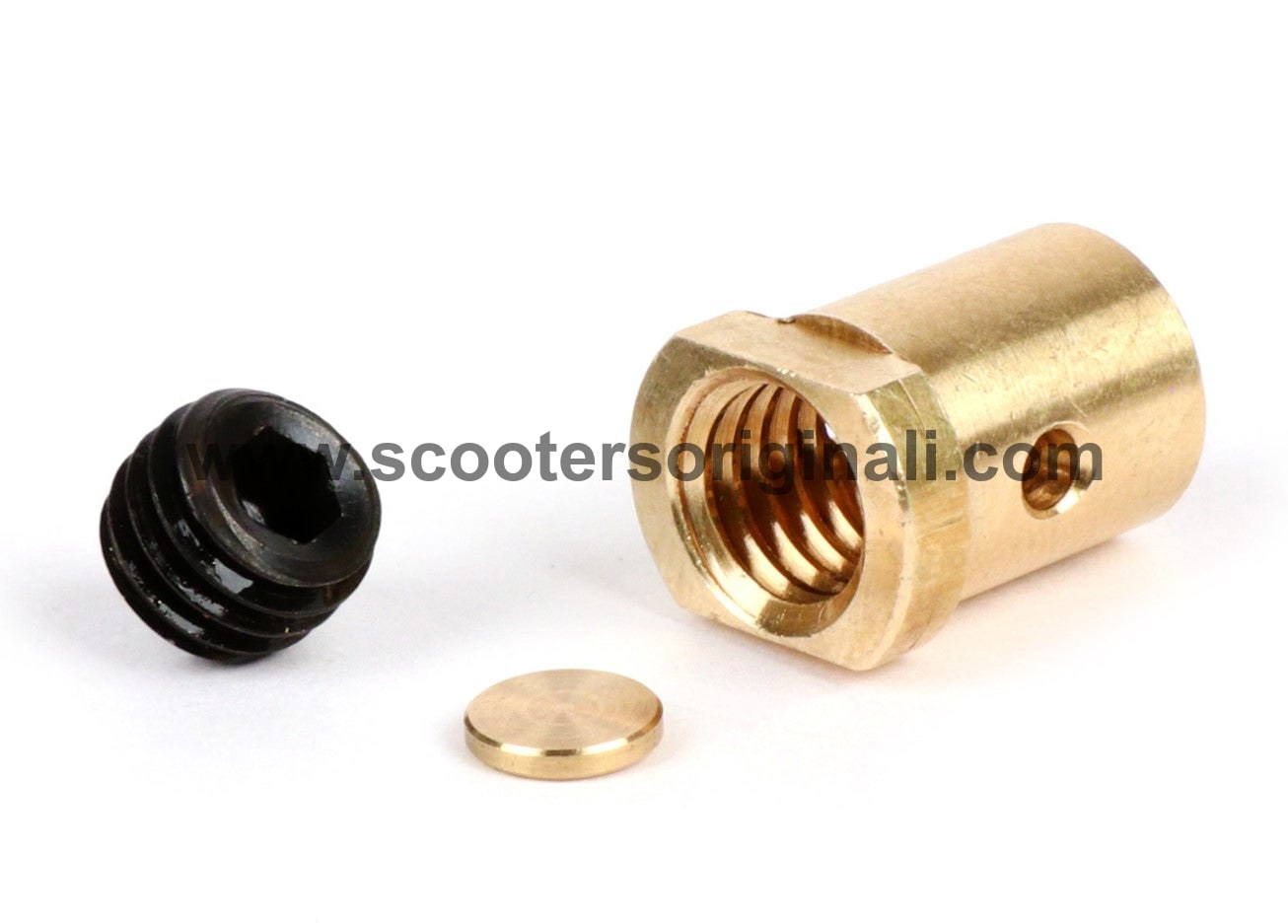 Lambretta Brass Cable Trunnion - Short Outer Gear Clutch Cable for BGM PRO Oversize | High-Performance Scooter Clutch Upgrade for Smooth Gear Shifting | Perfect for Vintage Scooter Restoration and Performance Tuning