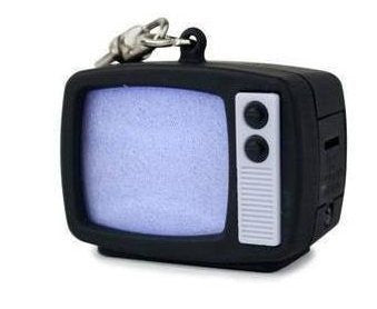 Kikkerland TV Static LED Keychain - Fun Novelty Keyring with Flashing Light Effects - Perfect for Gifts, Parties, and Everyday Carry