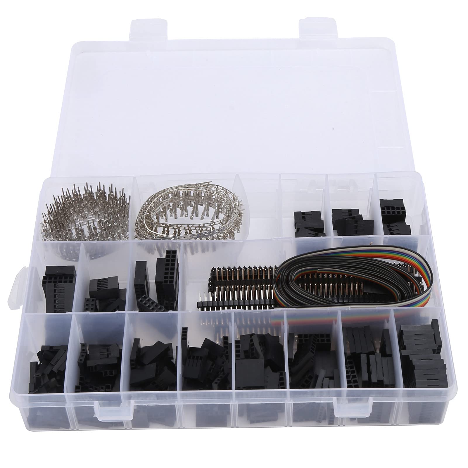 Pin Terminal Connectors - Effort-Saving Jump Wire Terminal Connectors with Unique Plastic Design for Electricians & DIY Electronics | Perfect for Circuit Board Wiring, Home Electrical Projects, and Electronic Prototyping