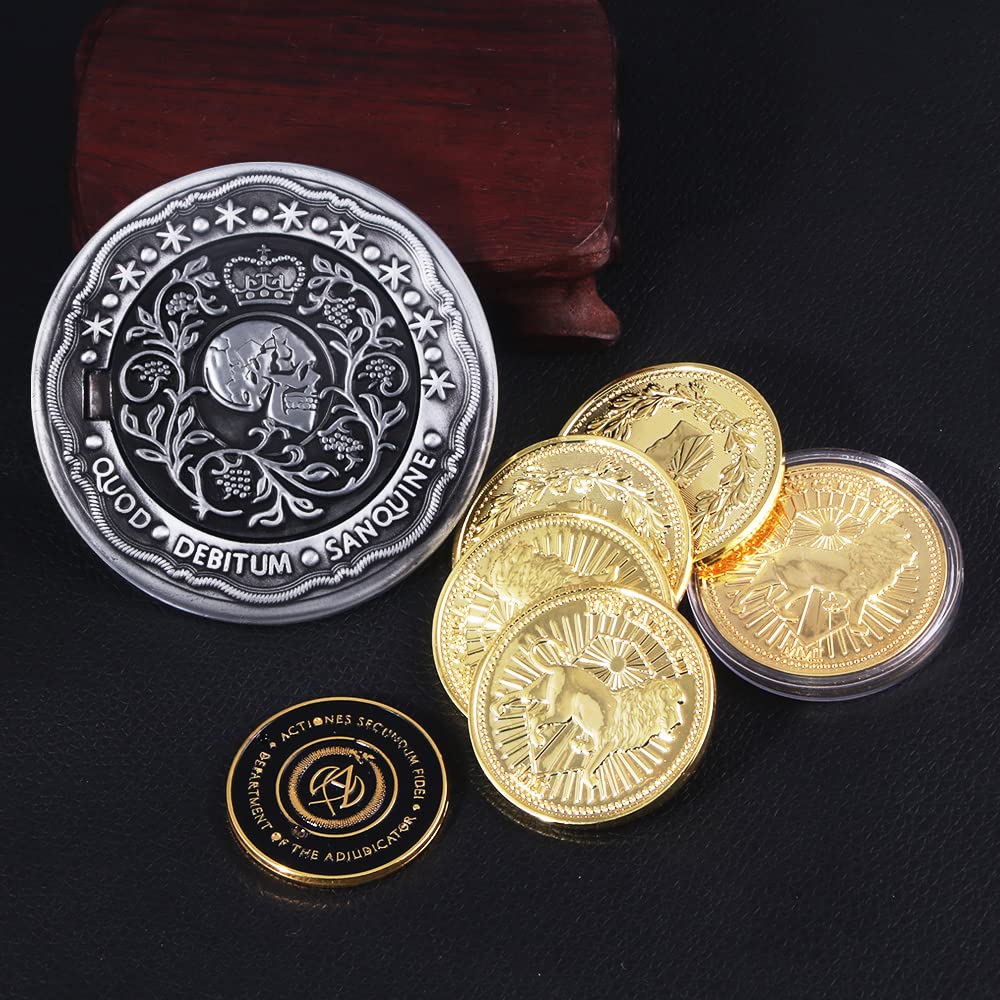 John Blood Oath Marker Coins - Collectible Metal Novelty Coins for Movie Props & Cosplay - Perfect Gift for Teenagers & Adults - Easter, Halloween & Convention Accessories - Great for The Witcher Fans & Medieval Theme Parties