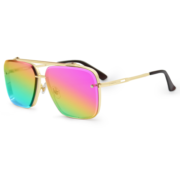 Bella Pride Oversized Square Aviator Sunglasses for Women - UV Protection, Fashionable Retro Style - Perfect for Driving, Beach, and Outdoor Activities