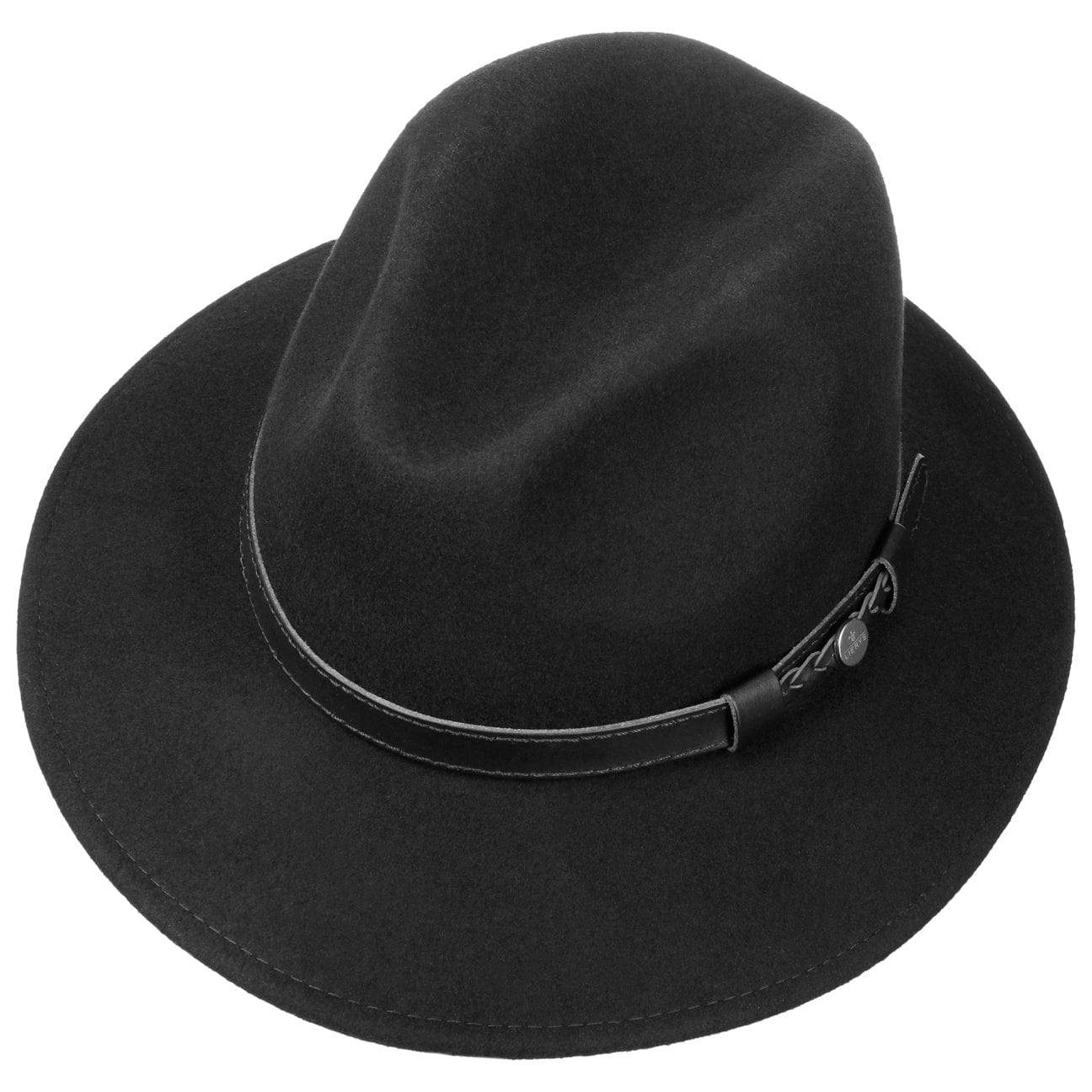 Lierys Chicago Wool Felt Traveler Hat - Classic Fedora Style for Men & Women - Perfect for Outdoor Adventures, Travel, and Fashion