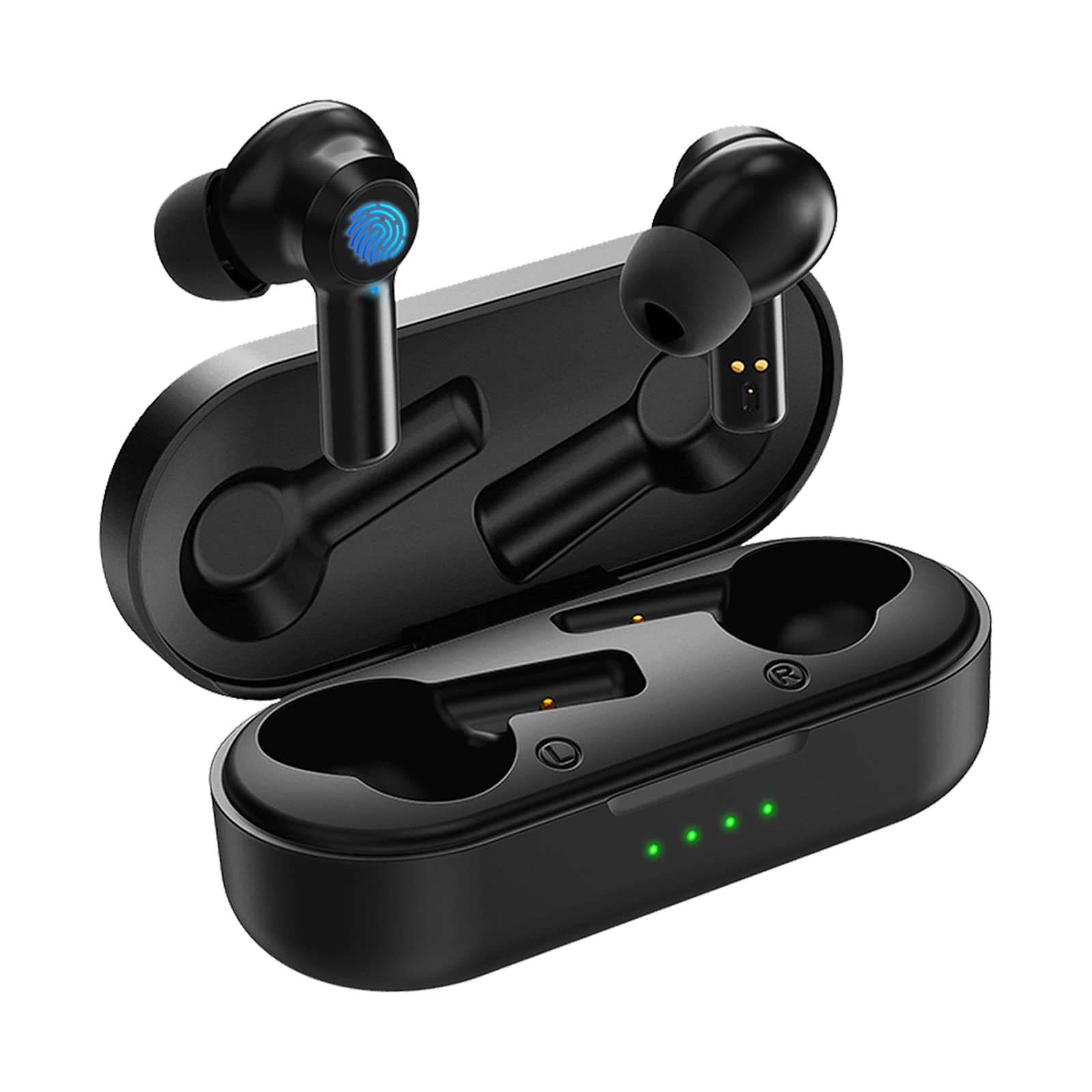 EIOSUN Wireless Earbuds Bluetooth 5.1 with Active Noise Cancelling, IPX7 Waterproof Sport Headphones, 24H Playtime Built-in Mic for Gym Running Workout - Perfect for Sports, Commuting & Travel