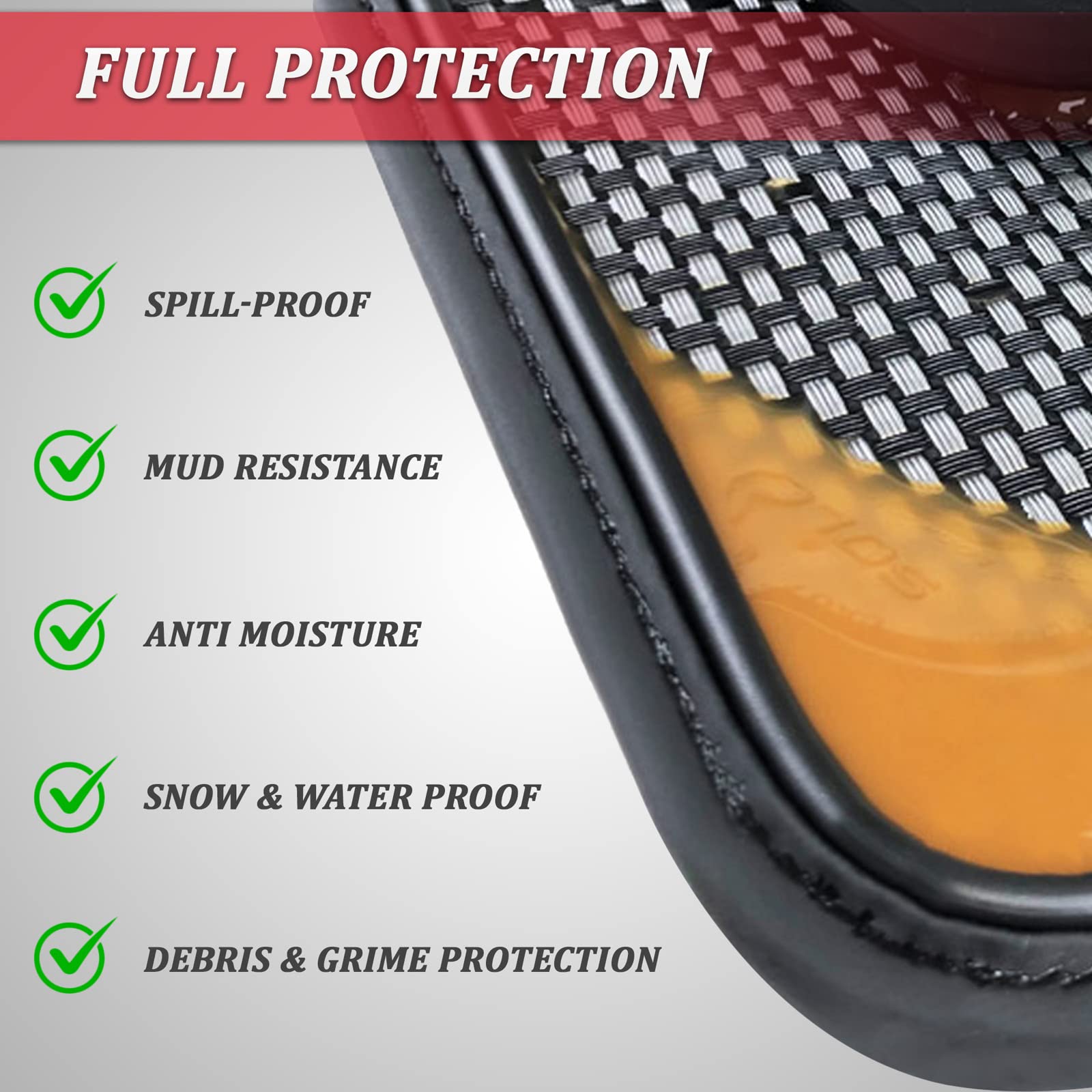 Premium All-Weather 5-Seat Floor Mats for 2022 Tesla Model Y (Long Range) - Waterproof, Lightweight & Odorless Car Floor Liners - 8pc Set - Made in USA - Perfect for Daily Commute, Road Trips & Extreme Weather Protection