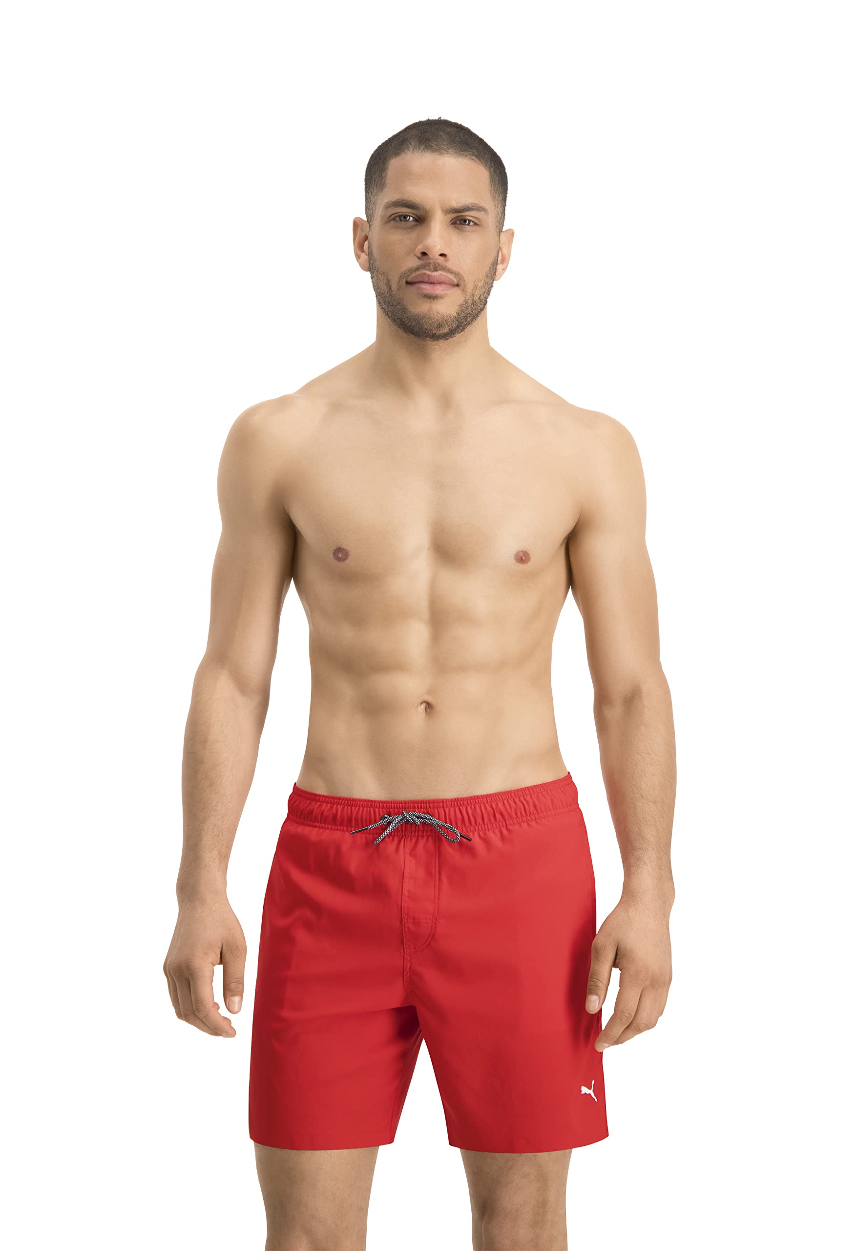 PUMA Unisex Medium Length Swim Shorts - Quick-Dry, Comfortable Beach & Pool Swimwear for Men & Women - Perfect for Swimming, Surfing, and Water Sports