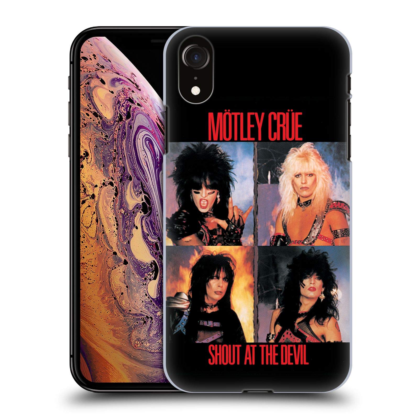 Officially Licensed Motley Crue Shout at The Devil Album Hard Back Phone Case for Apple iPhone XR - Rock Music Fan Accessory for Concerts, Parties & Daily Use