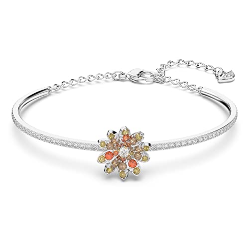 Bangle Bracelet - Yellow Tone Crystals