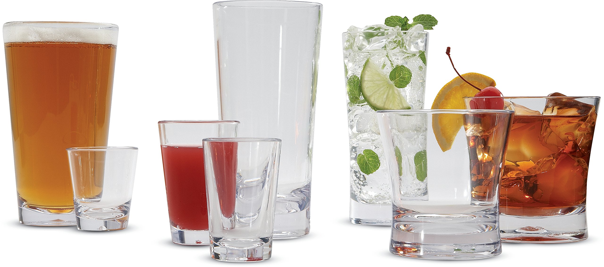 Carlisle FoodService 3 oz Clear Plastic Alibi Shot Glass - Dessert Glass for Restaurant, Kitchen & Bar - Durable & Reusable (Pack of 24) - Perfect for Cocktails, Desserts & Party Serving