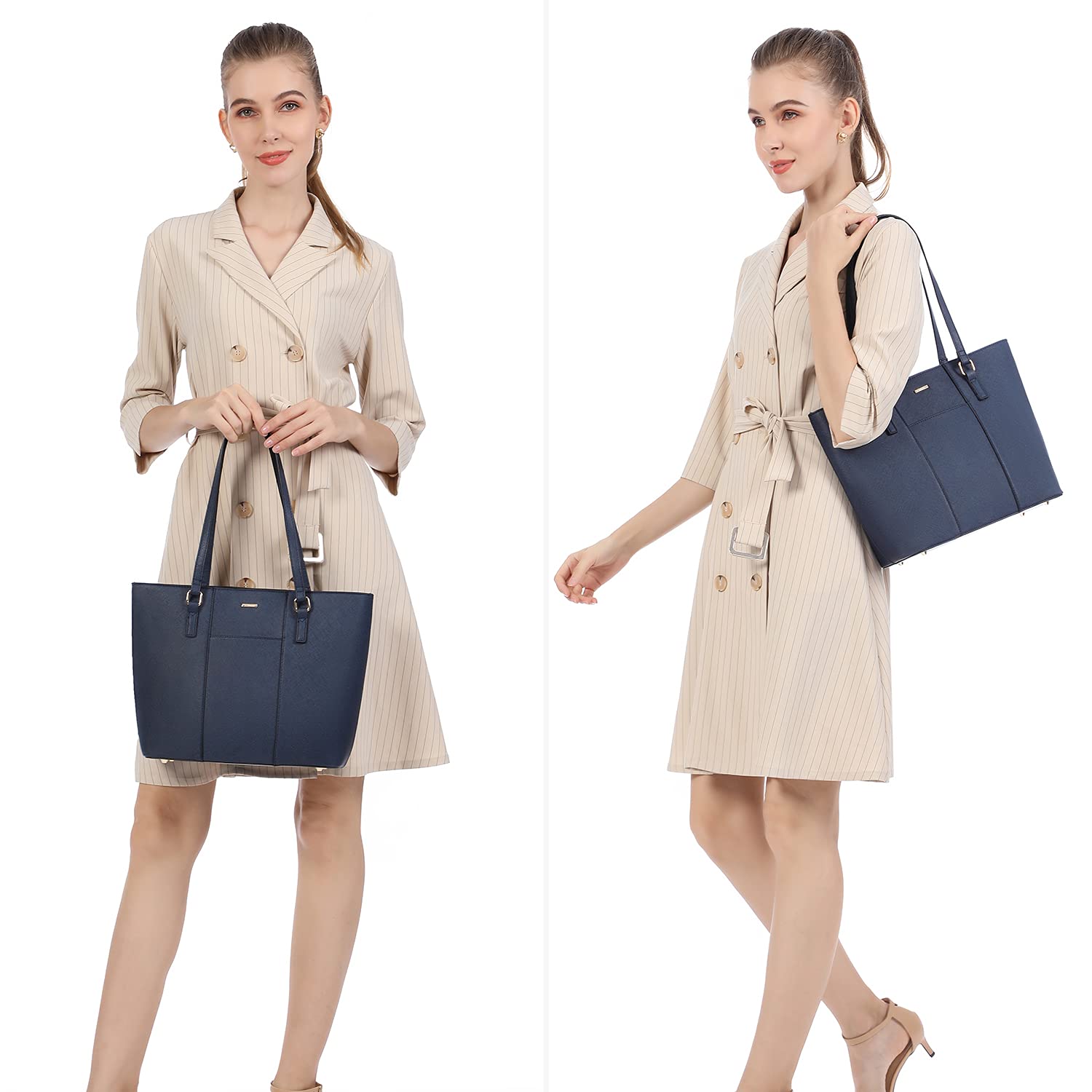 LOVEVOOK Women's Fashion Handbags Set - 3 Piece Tote & Shoulder Bags for Work, Travel & Daily Use | Stylish Purses for Women