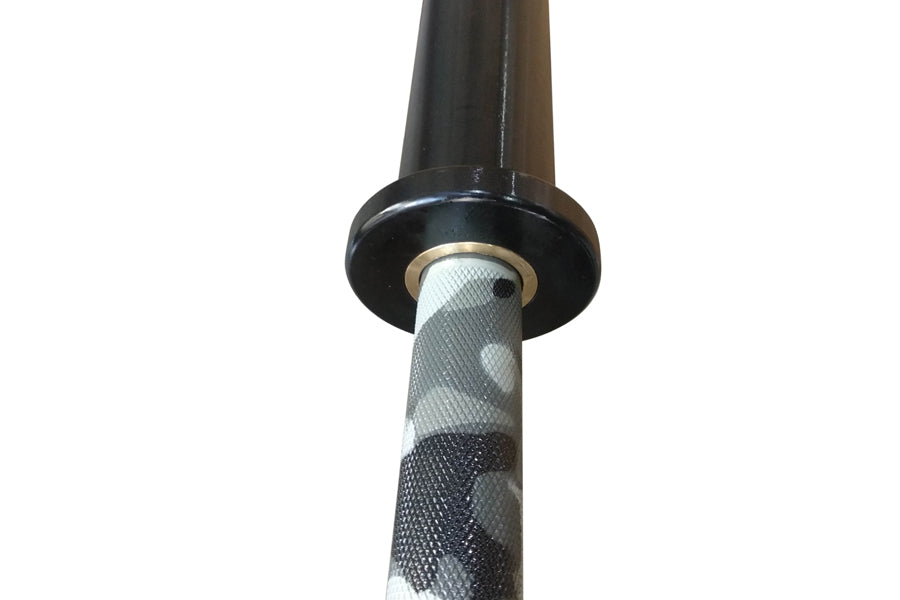 Warrior Cerakote Powerlifting Bar - Camo Finish | Olympic Weightlifting Bar for CrossFit, Powerlifting & Home Gym | Durable & Corrosion-Resistant