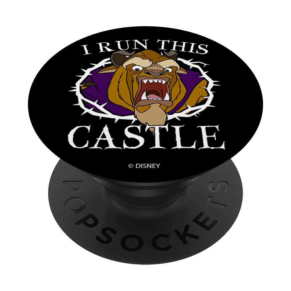 Disney Beauty and The Beast I Run This Castle PopSockets Standard PopGrip - Swappable Phone Grip & Stand for iPhone, Samsung, Smartphones - Perfect for Disney Fans, Movie Lovers, and Everyday Use