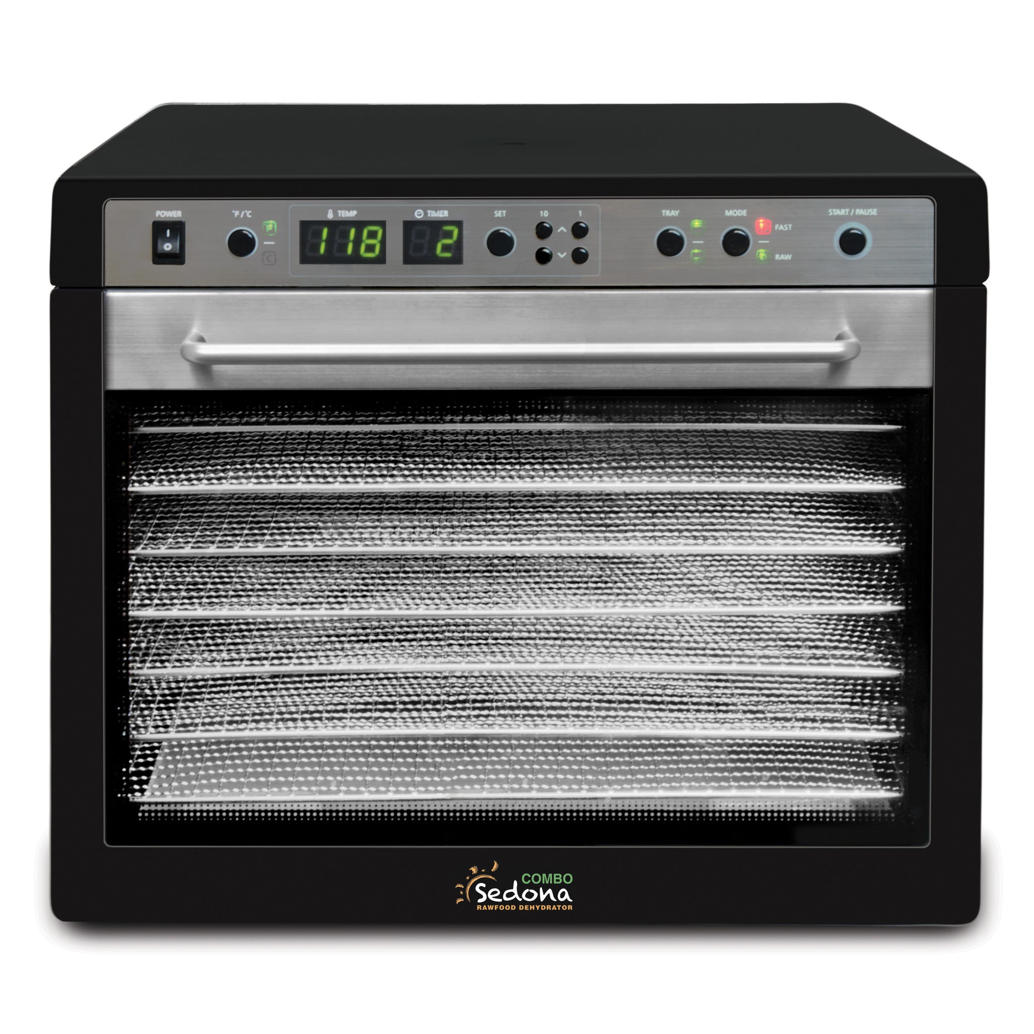 Sedona® Combo Refurbished Food Dehydrator with 5 Stainless Steel Trays - Healthy Snacks, Jerky & Fruit Drying for Home Kitchen & Camping