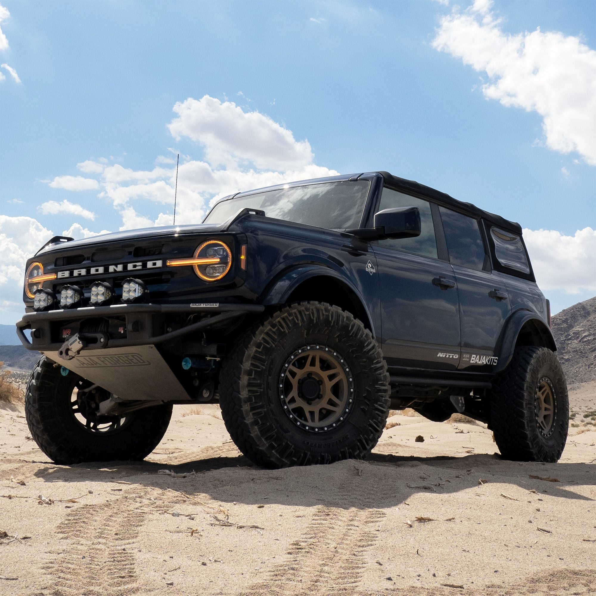 21-24 Ford Bronco & 22-24 Bronco Raptor NOVA Series LED Projector Headlights (Black) - High-Performance Off-Road Lighting for Night Driving & Adventure
